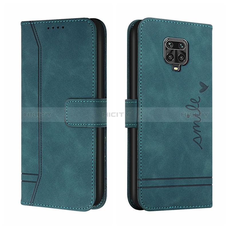 Coque Portefeuille Livre Cuir Etui Clapet H01X pour Xiaomi Redmi Note 9 Pro Max Vert Plus