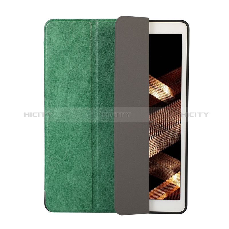 Coque Portefeuille Livre Cuir Etui Clapet H02 pour Apple iPad 10.2 (2019) Vert Plus