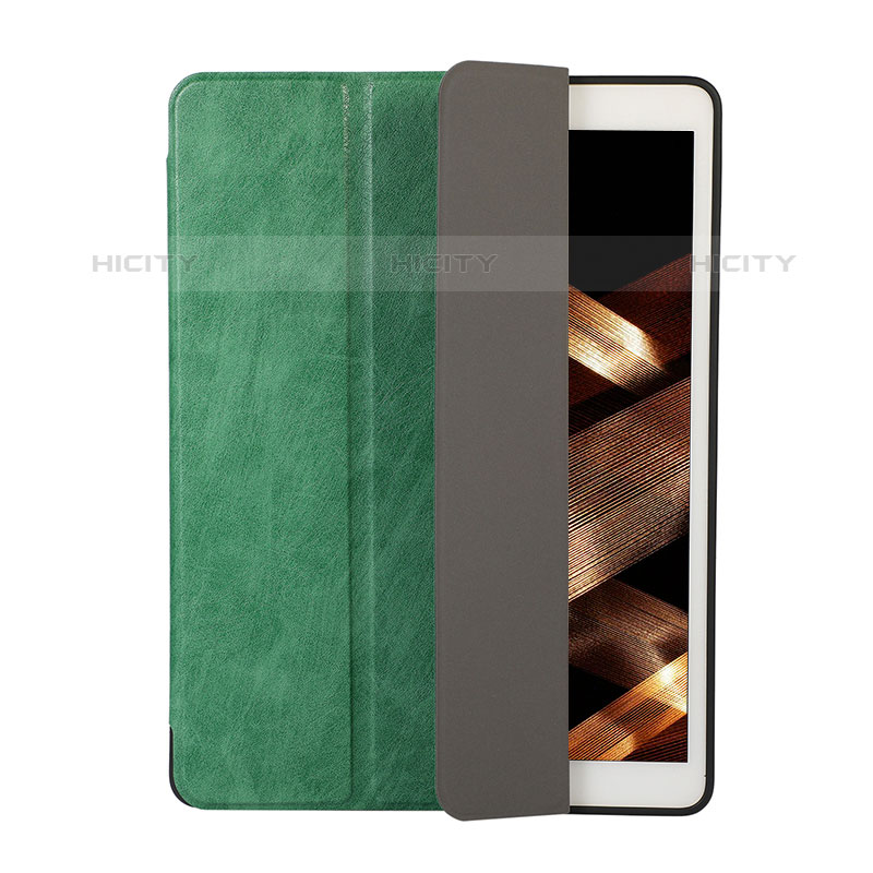 Coque Portefeuille Livre Cuir Etui Clapet H02 pour Apple iPad 10.2 (2020) Vert Plus