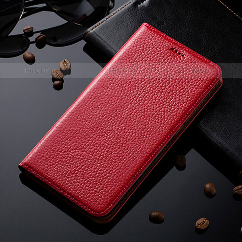 Coque Portefeuille Livre Cuir Etui Clapet H02P pour Google Pixel 7 5G Rouge Plus