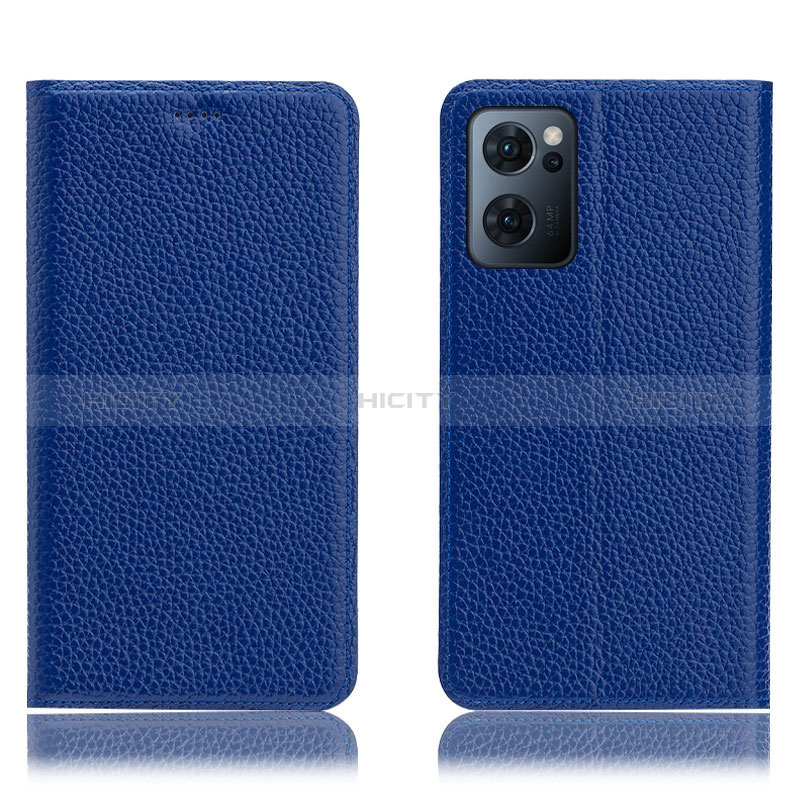 Coque Portefeuille Livre Cuir Etui Clapet H02P pour OnePlus Nord CE 2 5G Bleu Plus