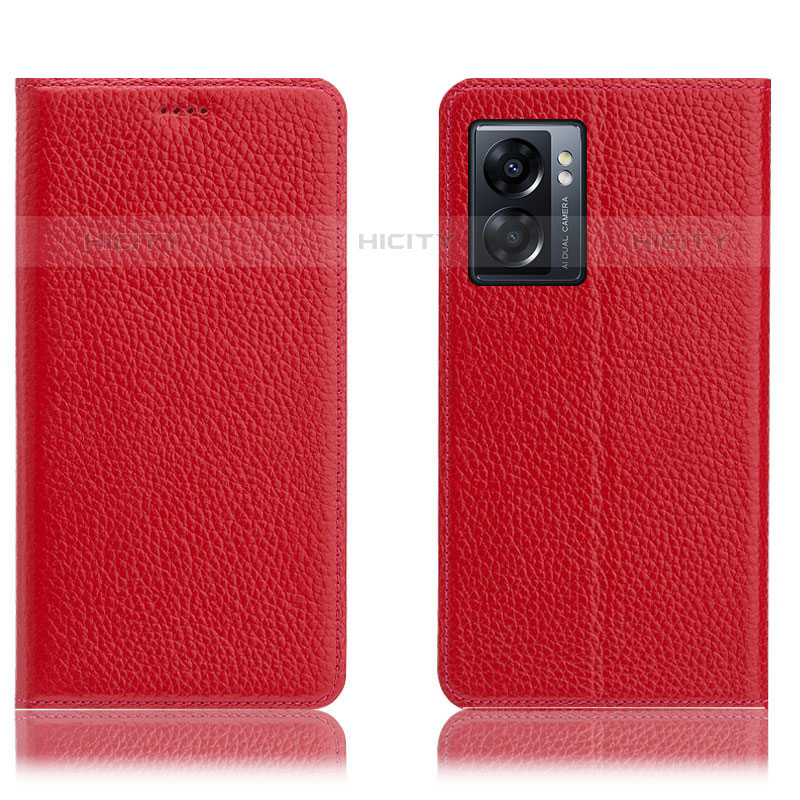 Coque Portefeuille Livre Cuir Etui Clapet H02P pour OnePlus Nord N300 5G Rouge Plus