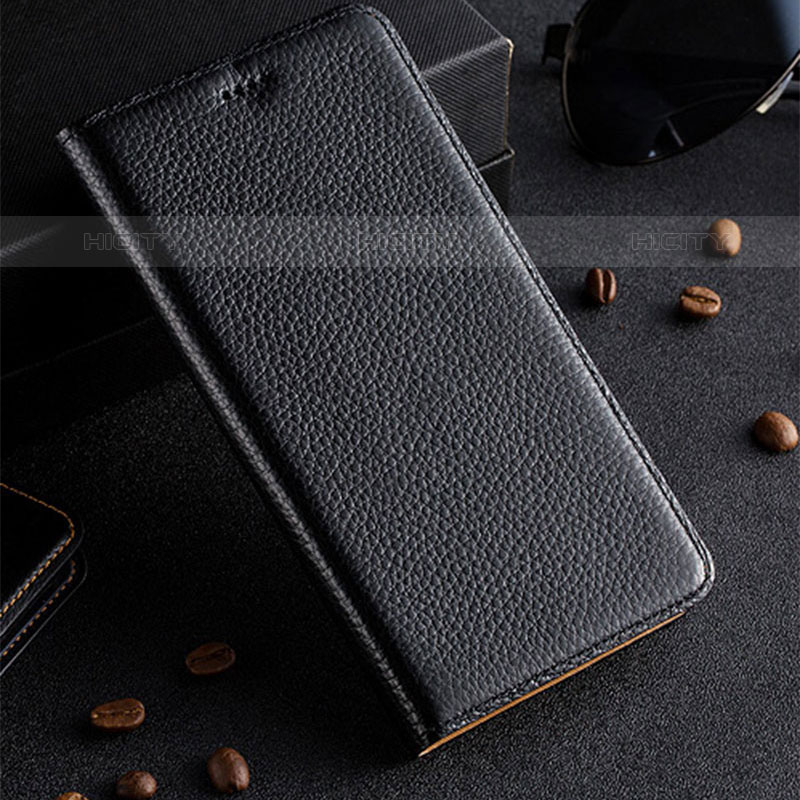 Coque Portefeuille Livre Cuir Etui Clapet H02P pour Oppo A16s Noir Plus