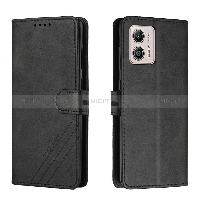 Coque Portefeuille Livre Cuir Etui Clapet H02X pour Motorola Moto G53 5G Noir Plus