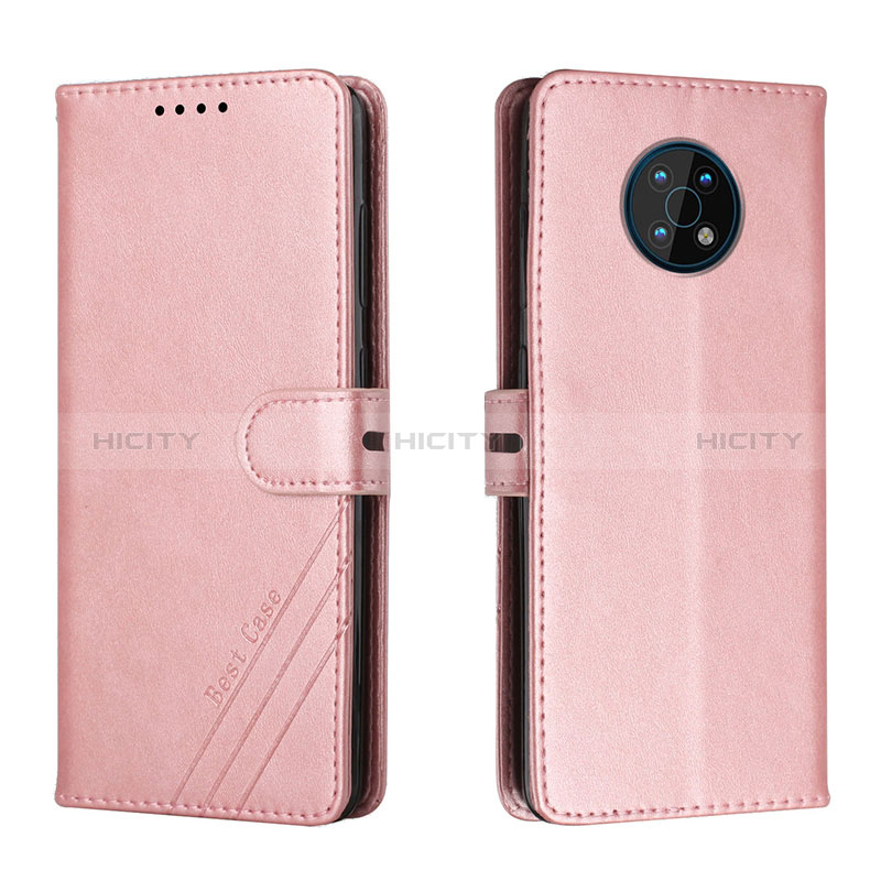 Coque Portefeuille Livre Cuir Etui Clapet H02X pour Nokia G50 5G Or Rose Plus