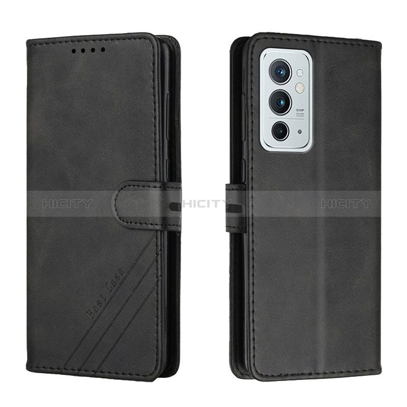 Coque Portefeuille Livre Cuir Etui Clapet H02X pour OnePlus 9RT 5G Noir Plus