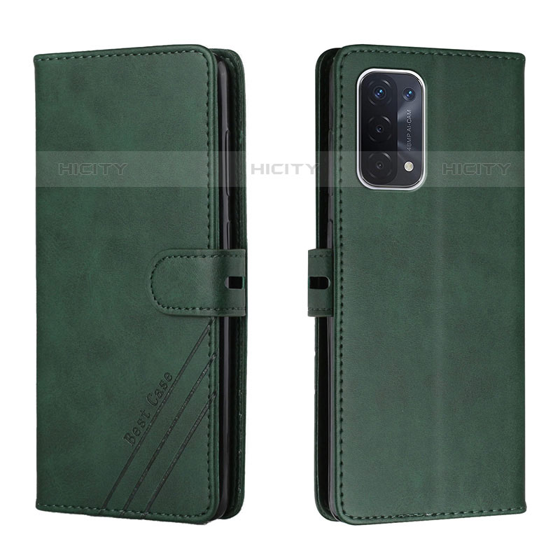 Coque Portefeuille Livre Cuir Etui Clapet H02X pour OnePlus Nord N200 5G Vert Plus