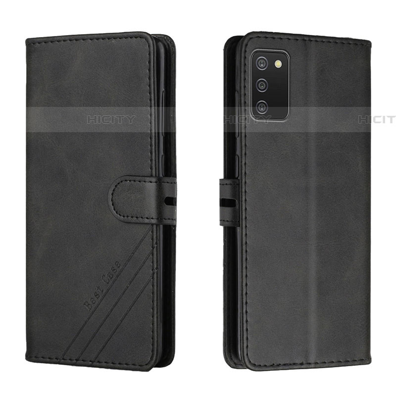 Coque Portefeuille Livre Cuir Etui Clapet H02X pour Samsung Galaxy A03s Noir Plus