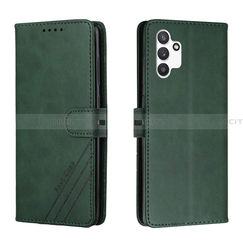 Coque Portefeuille Livre Cuir Etui Clapet H02X pour Samsung Galaxy A13 4G Vert Plus