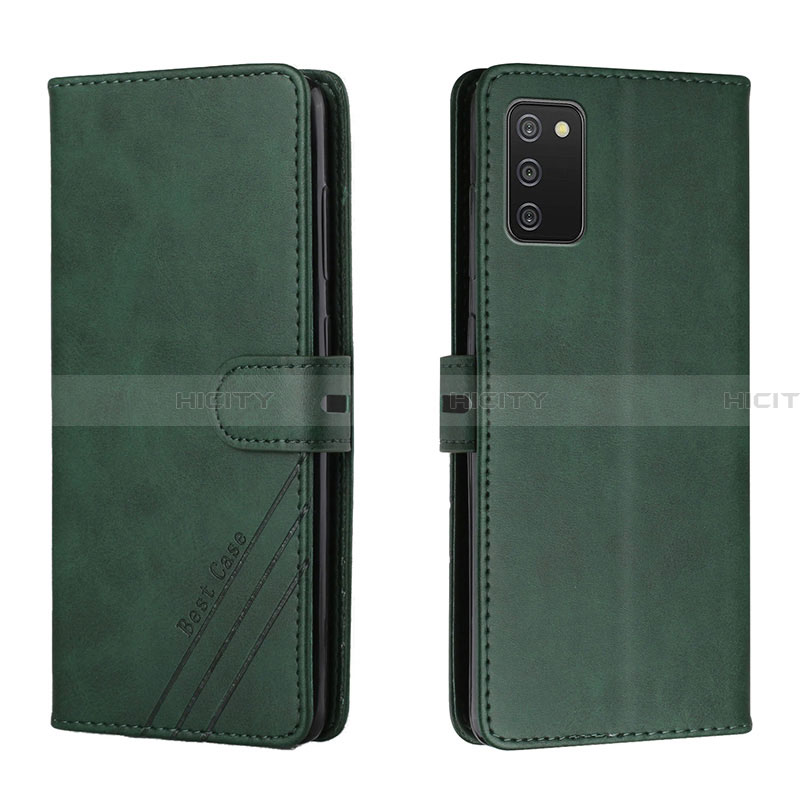 Coque Portefeuille Livre Cuir Etui Clapet H02X pour Samsung Galaxy F02S SM-E025F Vert Plus