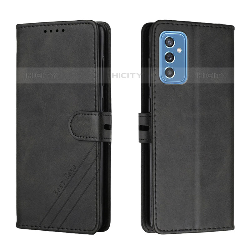 Coque Portefeuille Livre Cuir Etui Clapet H02X pour Samsung Galaxy M52 5G Noir Plus