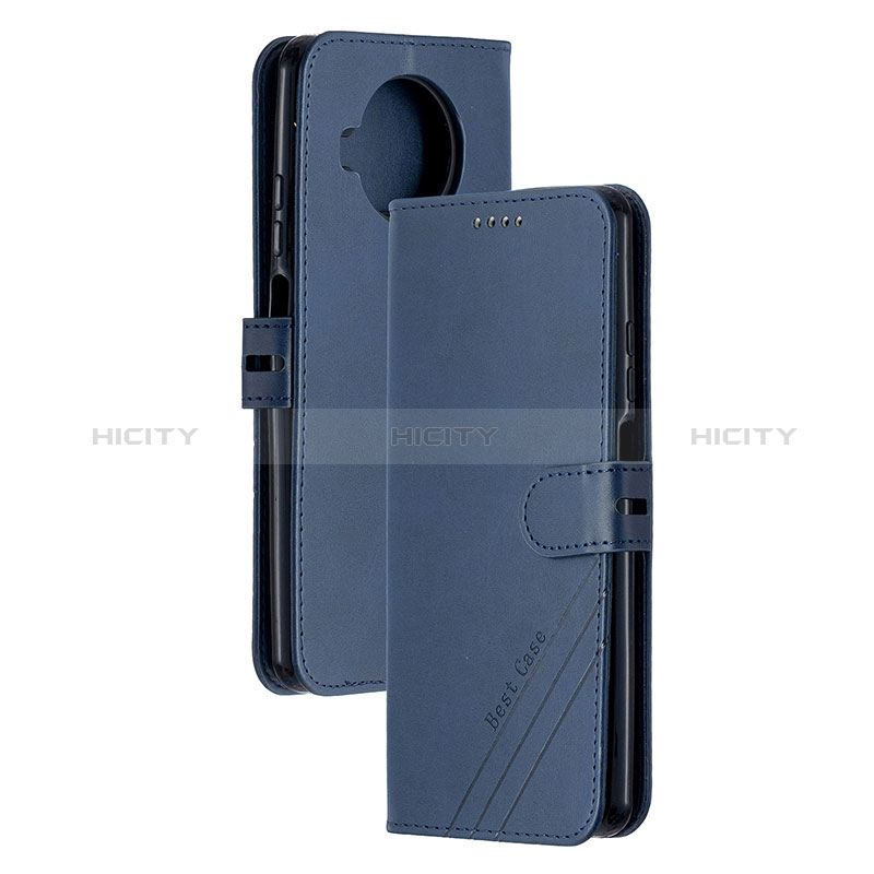 Coque Portefeuille Livre Cuir Etui Clapet H02X pour Xiaomi Mi 10i 5G Bleu Plus