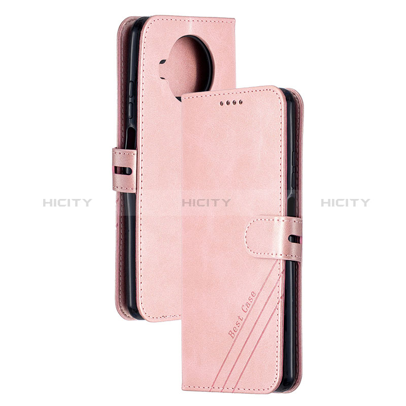 Coque Portefeuille Livre Cuir Etui Clapet H02X pour Xiaomi Mi 10i 5G Or Rose Plus