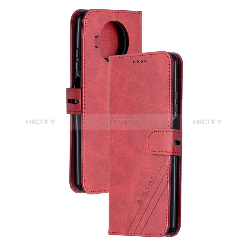 Coque Portefeuille Livre Cuir Etui Clapet H02X pour Xiaomi Mi 10i 5G Rouge Plus
