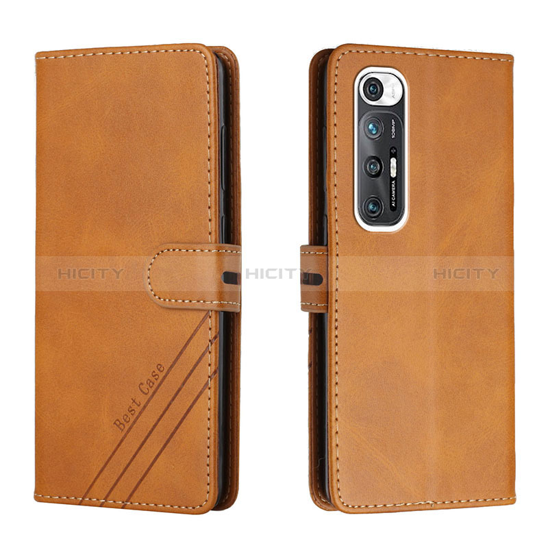 Coque Portefeuille Livre Cuir Etui Clapet H02X pour Xiaomi Mi 10S 5G Brun Clair Plus