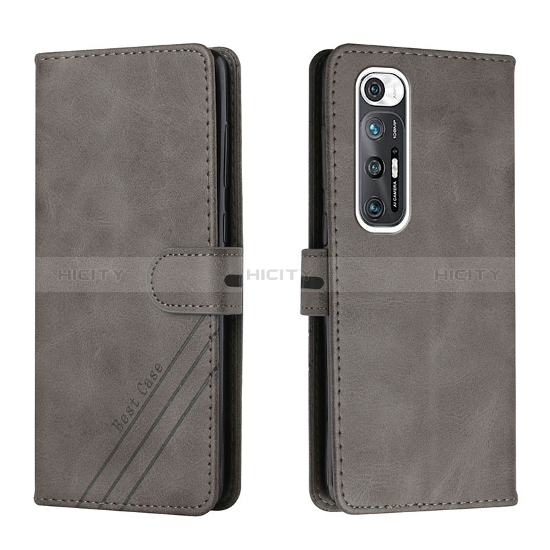 Coque Portefeuille Livre Cuir Etui Clapet H02X pour Xiaomi Mi 10S 5G Gris Plus