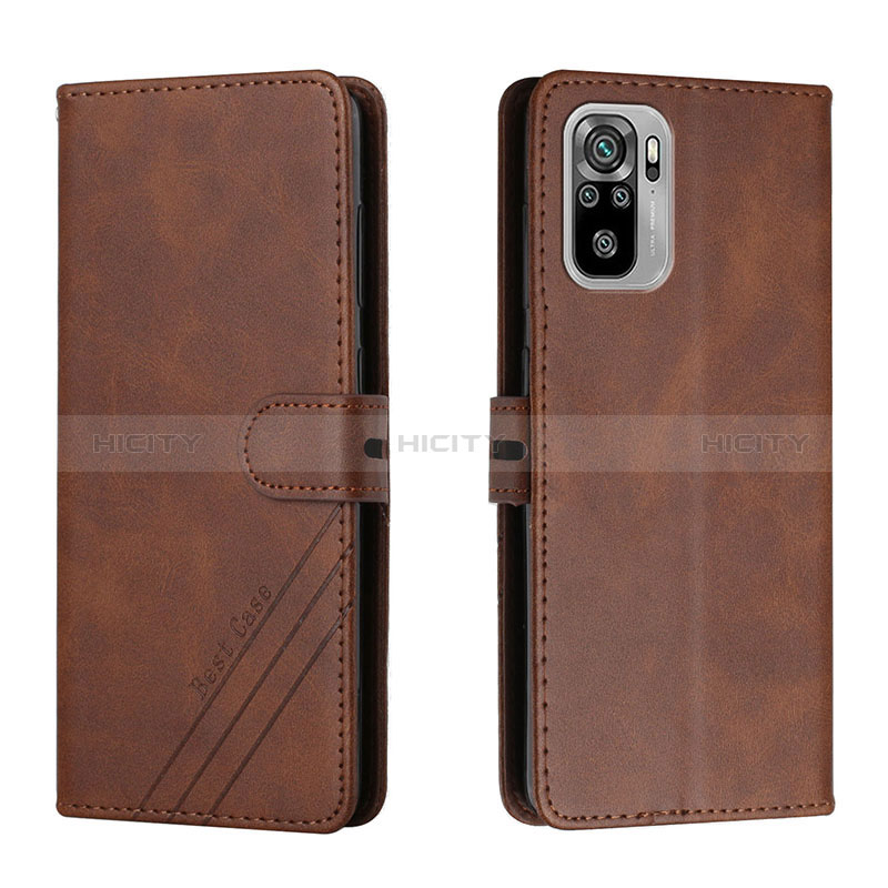 Coque Portefeuille Livre Cuir Etui Clapet H02X pour Xiaomi Poco M5S Marron Plus