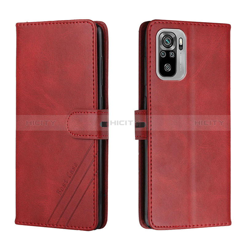 Coque Portefeuille Livre Cuir Etui Clapet H02X pour Xiaomi Poco M5S Rouge Plus