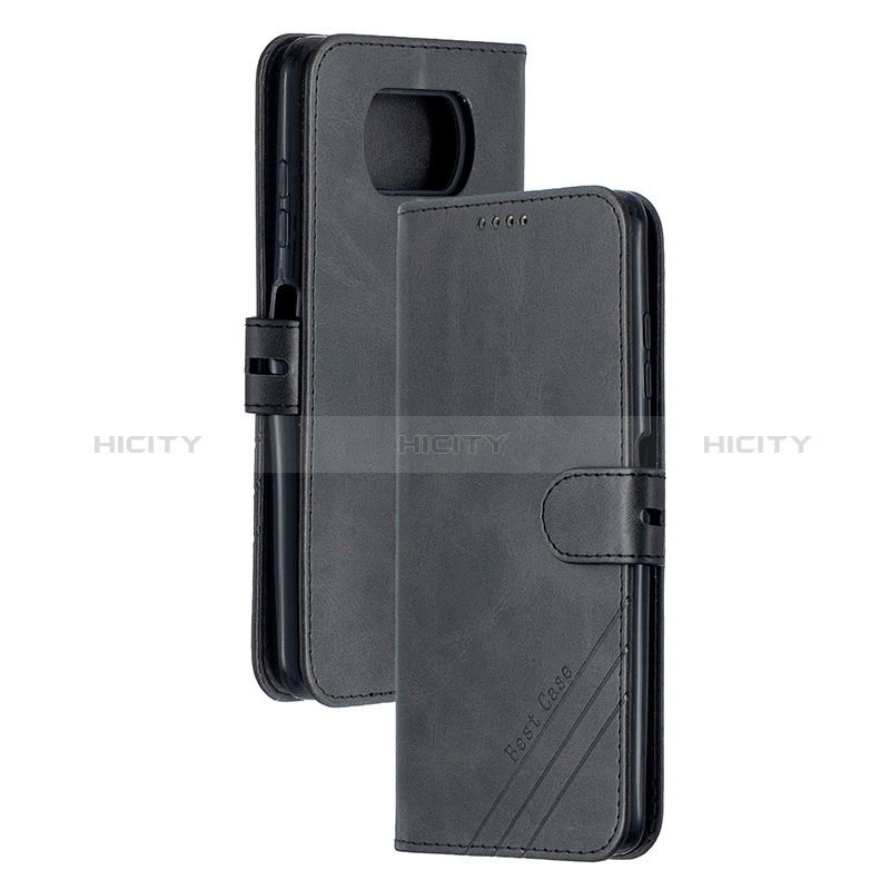 Coque Portefeuille Livre Cuir Etui Clapet H02X pour Xiaomi Poco X3 Pro Noir Plus