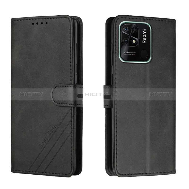 Coque Portefeuille Livre Cuir Etui Clapet H02X pour Xiaomi Redmi 10 Power Noir Plus