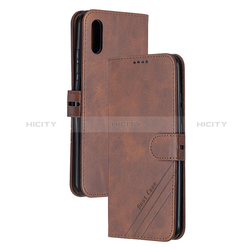 Coque Portefeuille Livre Cuir Etui Clapet H02X pour Xiaomi Redmi 9AT Marron Plus