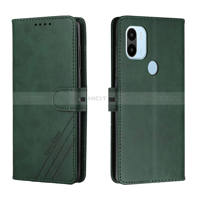 Coque Portefeuille Livre Cuir Etui Clapet H02X pour Xiaomi Redmi A1 Plus Vert Plus