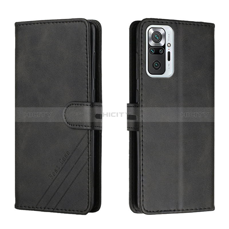 Coque Portefeuille Livre Cuir Etui Clapet H02X pour Xiaomi Redmi Note 10 Pro 4G Noir Plus