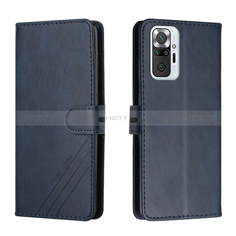 Coque Portefeuille Livre Cuir Etui Clapet H02X pour Xiaomi Redmi Note 10 Pro Max Bleu Plus