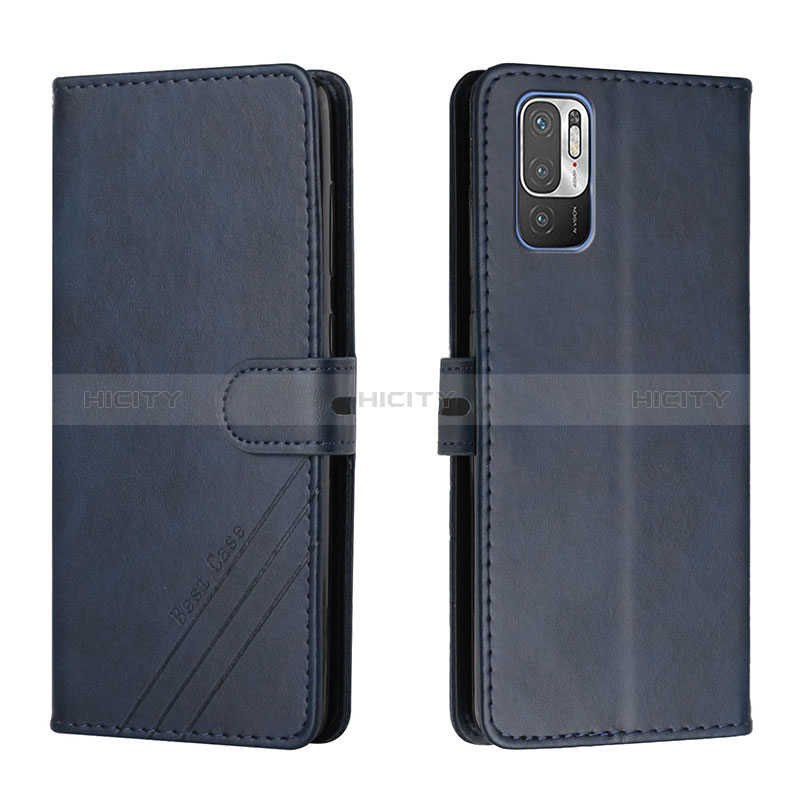 Coque Portefeuille Livre Cuir Etui Clapet H02X pour Xiaomi Redmi Note 10T 5G Bleu Plus