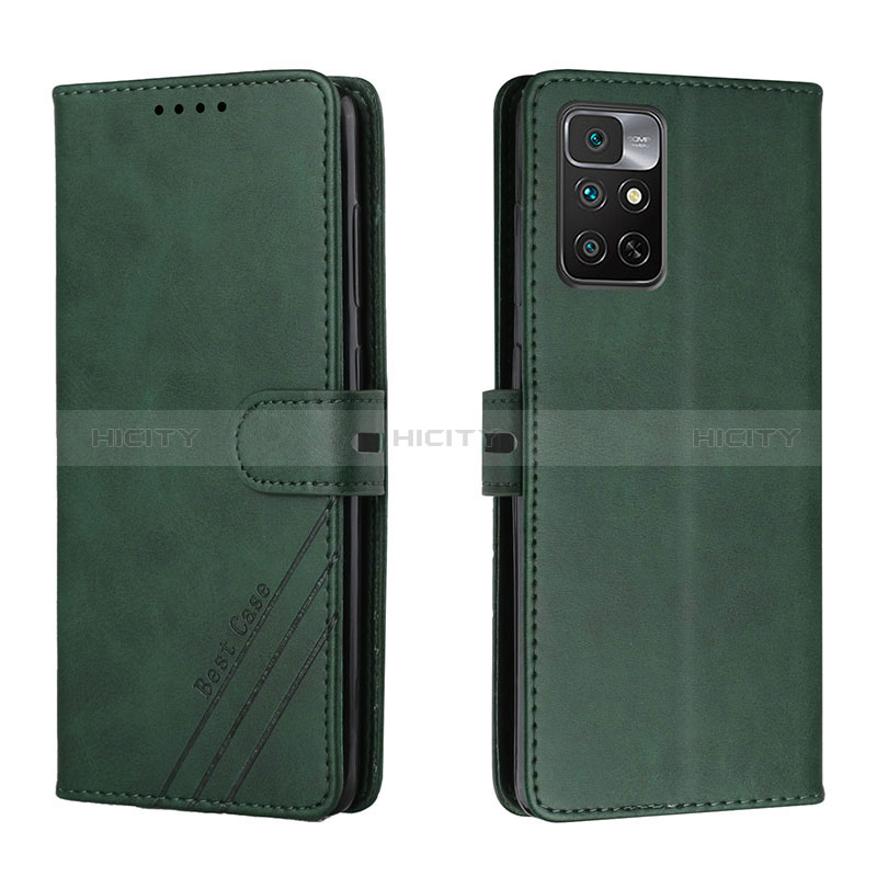 Coque Portefeuille Livre Cuir Etui Clapet H02X pour Xiaomi Redmi Note 11 4G (2022) Vert Plus