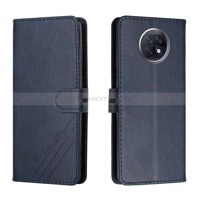 Coque Portefeuille Livre Cuir Etui Clapet H02X pour Xiaomi Redmi Note 9 5G Bleu Plus