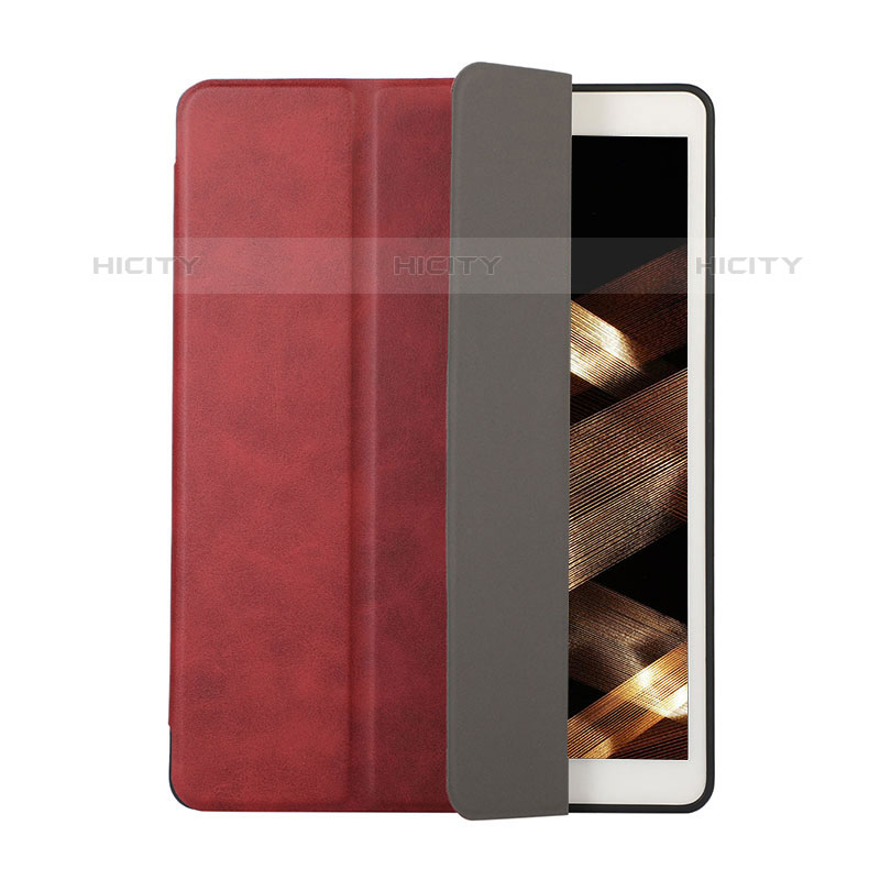 Coque Portefeuille Livre Cuir Etui Clapet H03 pour Apple iPad 10.2 (2020) Rouge Plus