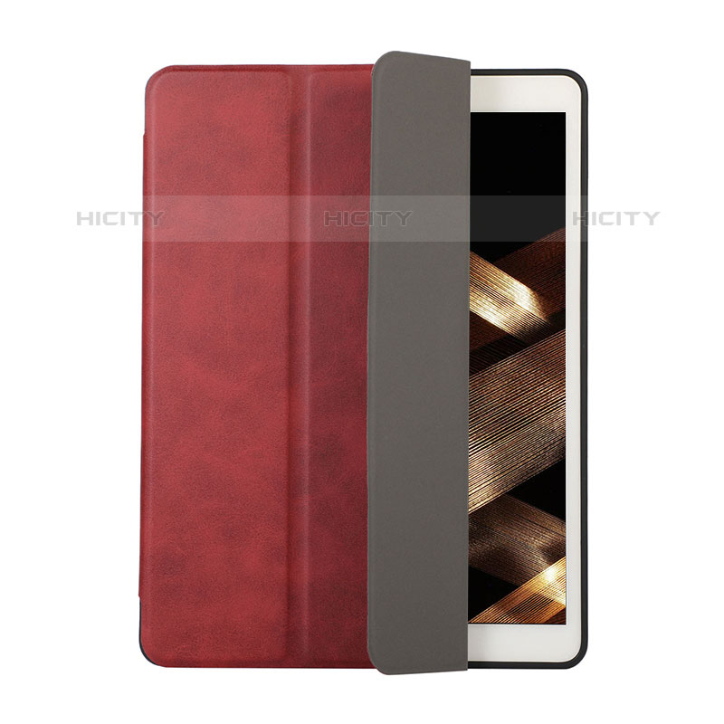 Coque Portefeuille Livre Cuir Etui Clapet H03 pour Apple iPad Mini 4 Rouge Plus