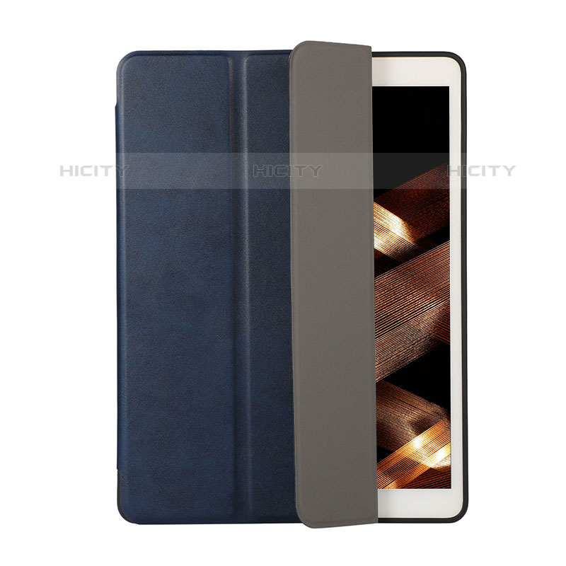 Coque Portefeuille Livre Cuir Etui Clapet H03 pour Apple iPad Pro 10.5 Bleu Plus