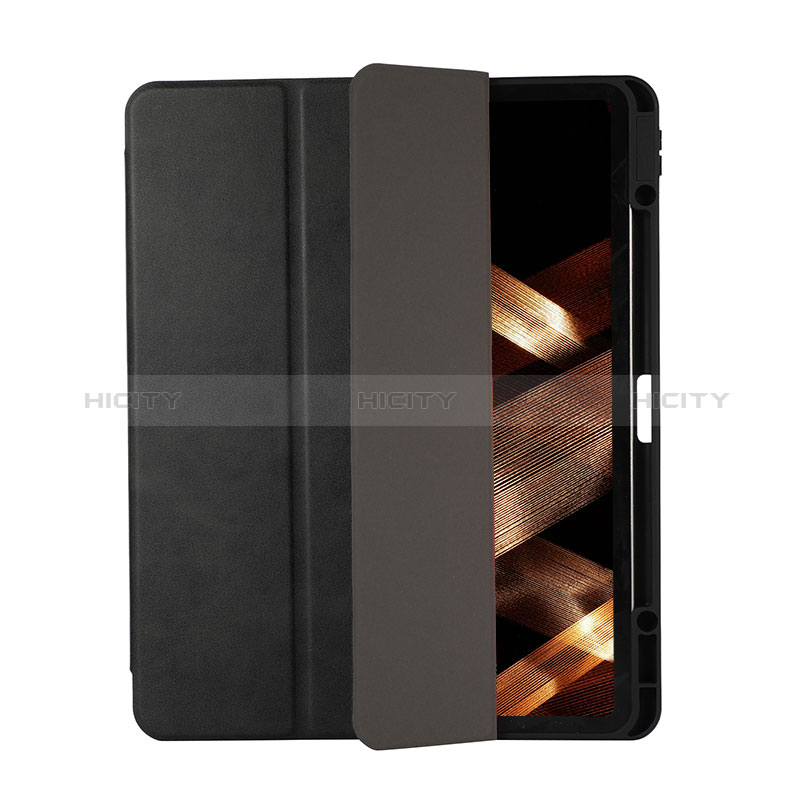 Coque Portefeuille Livre Cuir Etui Clapet H03 pour Apple iPad Pro 12.9 (2021) Noir Plus