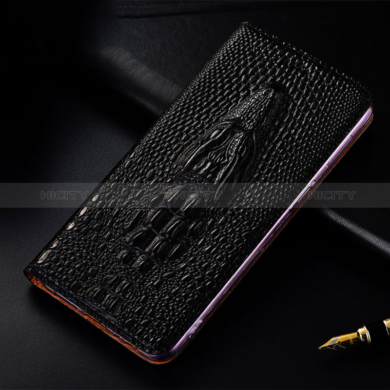 Coque Portefeuille Livre Cuir Etui Clapet H03P pour Asus ROG Phone 3 Noir Plus