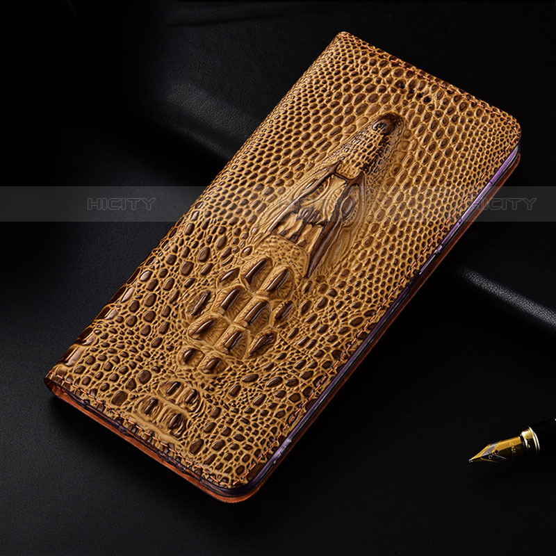 Coque Portefeuille Livre Cuir Etui Clapet H03P pour Motorola Moto Edge 20 Lite 5G Marron Plus