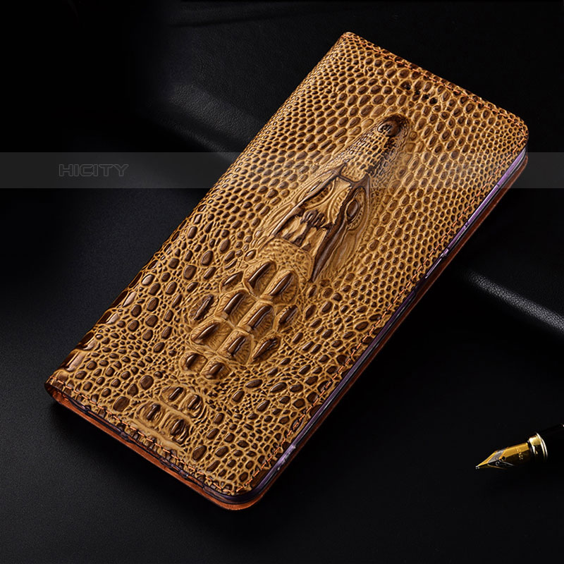 Coque Portefeuille Livre Cuir Etui Clapet H03P pour Oppo A33 Marron Plus