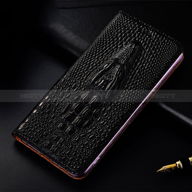 Coque Portefeuille Livre Cuir Etui Clapet H03P pour Samsung Galaxy A02s Noir Plus