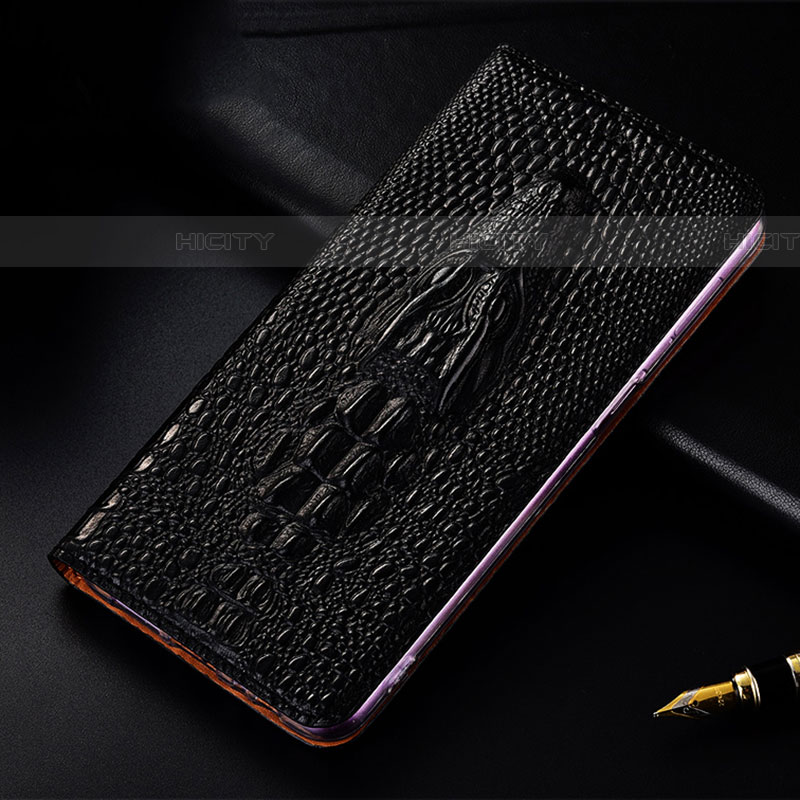 Coque Portefeuille Livre Cuir Etui Clapet H03P pour Samsung Galaxy F23 5G Noir Plus