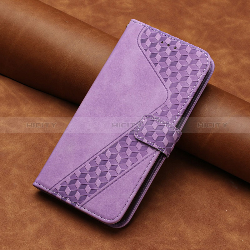 Coque Portefeuille Livre Cuir Etui Clapet H03X pour Huawei Honor 70 Pro+ Plus 5G Violet Plus