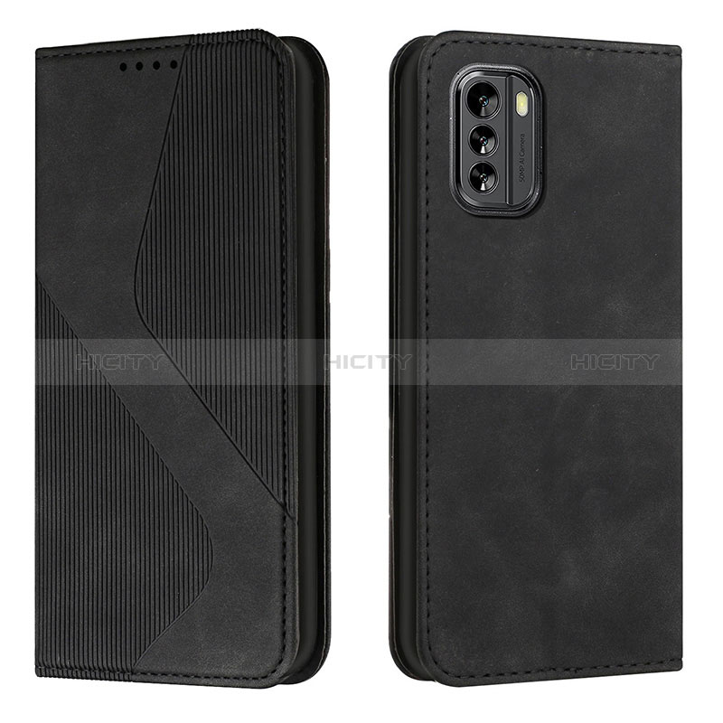 Coque Portefeuille Livre Cuir Etui Clapet H03X pour Nokia G60 5G Noir Plus