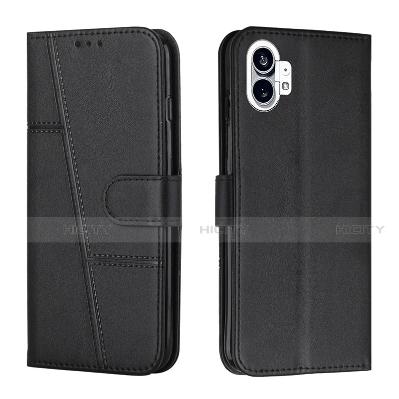 Coque Portefeuille Livre Cuir Etui Clapet H03X pour Nothing Phone 1 Noir Plus