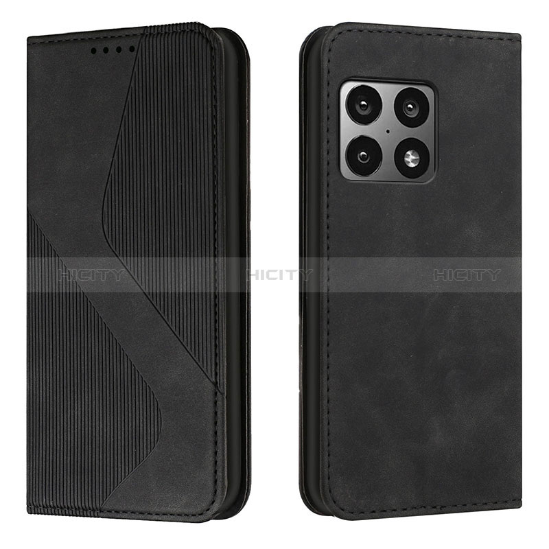 Coque Portefeuille Livre Cuir Etui Clapet H03X pour OnePlus 10 Pro 5G Noir Plus