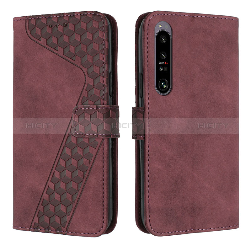 Coque Portefeuille Livre Cuir Etui Clapet H03X pour Sony Xperia 1 IV Marron Plus