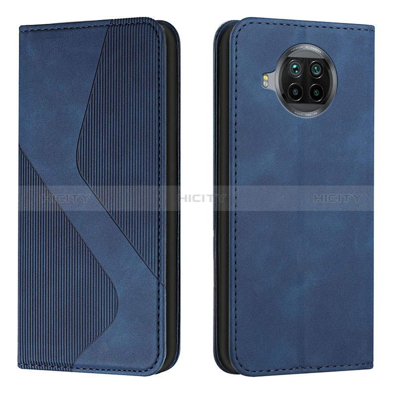 Coque Portefeuille Livre Cuir Etui Clapet H03X pour Xiaomi Mi 10i 5G Bleu Plus