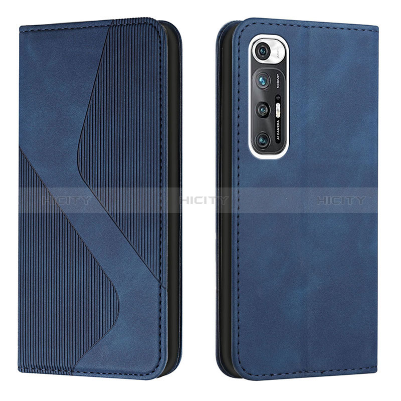 Coque Portefeuille Livre Cuir Etui Clapet H03X pour Xiaomi Mi 10S 5G Bleu Plus