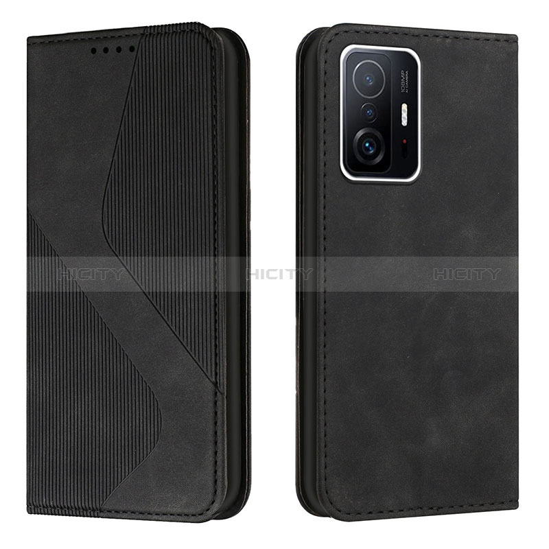 Coque Portefeuille Livre Cuir Etui Clapet H03X pour Xiaomi Mi 11T 5G Noir Plus