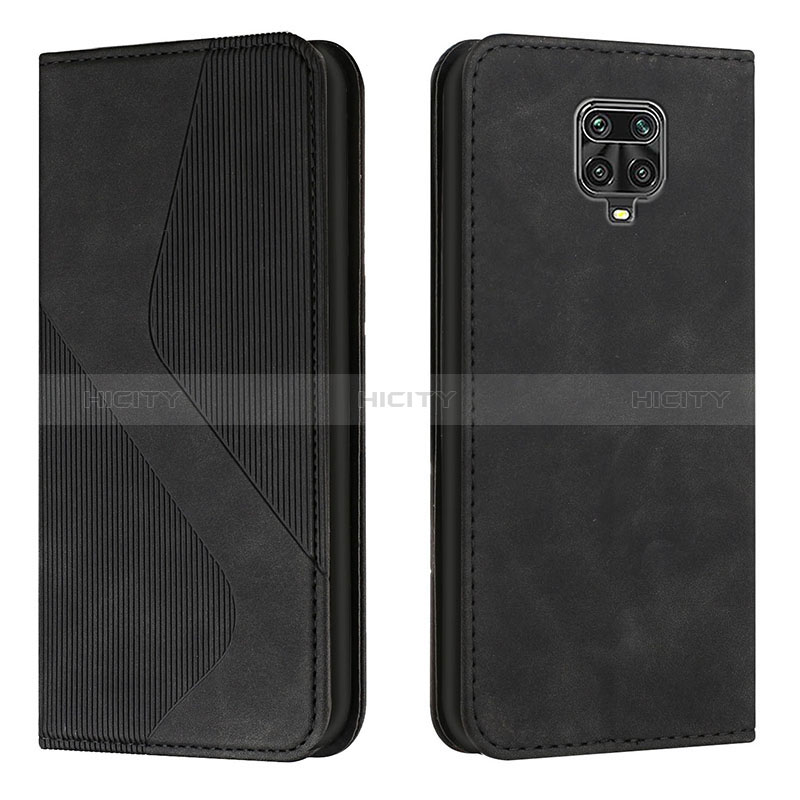 Coque Portefeuille Livre Cuir Etui Clapet H03X pour Xiaomi Poco M2 Pro Noir Plus