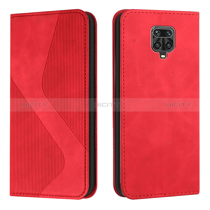 Coque Portefeuille Livre Cuir Etui Clapet H03X pour Xiaomi Poco M2 Pro Rouge Plus